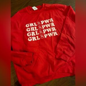 “Girl Power” graphic sweatshirt